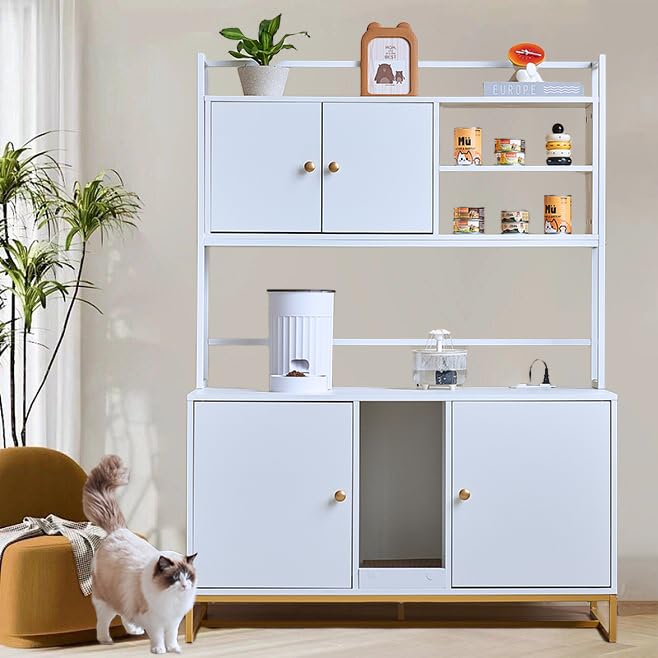 JanflyHome Cat Litter Box Enclosure 