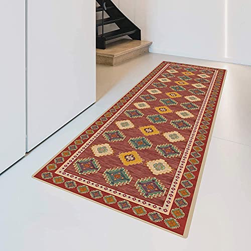 Alfombra de pasillo estrecha y lavable MLLDM con base resistente para cocina 3