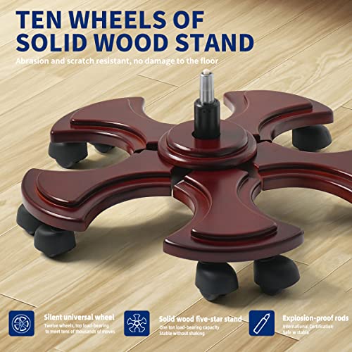 Kinnls Jones Office Chair With Massage Big And Tall Home Office Desk Chair Back Task Desk Chair Leather Soft Classic Luxury Boss Executive Swivel Office Chair (Cowhide Leather-Coffee) #TOP5