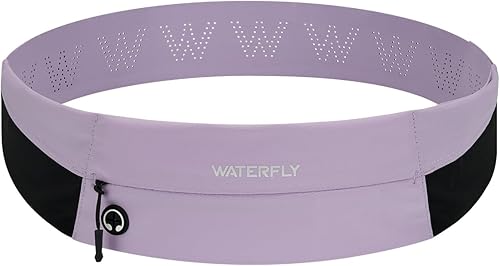 Miniatura 10 de WATERFLY Cinturón para Correr Riñonera: Bolsa de Cintura Delgada para Hombres Mujeres, Soporte para Teléfono de Fitness para Entrenamiento Maratón