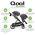 Joovy Qool مزدوجة حزمة عربة مزدوجة مع مقاعد قابلة لإعادة التشكيل، تسخير السلامة المغناطيسي مع الحشو، UPF 50 مظلة الشمس، وسلة تخزين كبيرة، طائرة