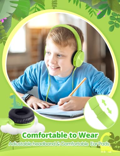 50% Off Kids Headphones for School - 2 Pack Foldable Wired Headphones