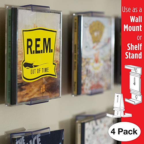 CollectorMount CD Mount Wall Frame Display and Shelf Stand, Invisible and Adjustable, 4