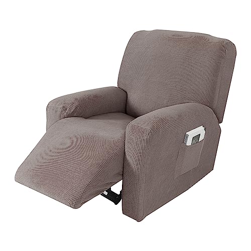 Housse de protection fauteuil inclinable extensible jacquard lavable 4pc