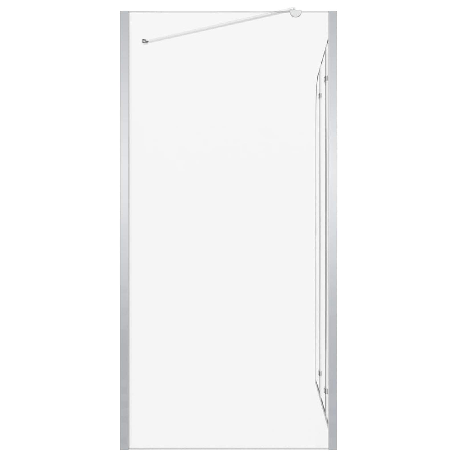 Mampara de Ducha de Vidrio Templado Transparente 120x69x130 cm, Mampara Bañera, Mampara Baño Ducha, Cabina De Ducha, Mampara Baño