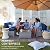 Best Choice Products 7-Piece Modular Outdoor Sectional Wicker Patio Conversation Set w/ 2 Pillows, Coffee Table, Cover Included - Gray/Navy