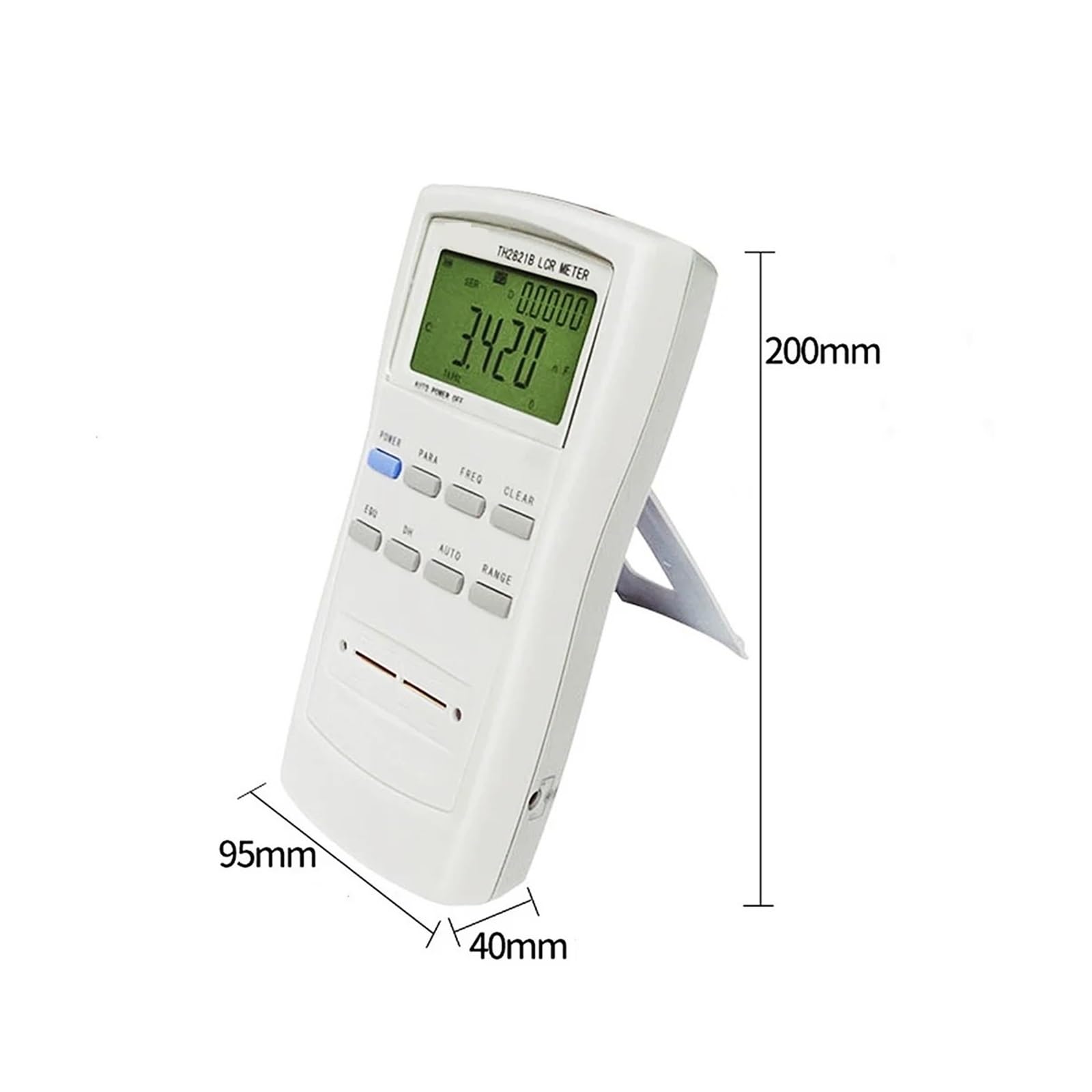 LCR Messgerät, Handheld Digital Brid Tester Direktanzei LCR Meter 100Hz 120Hz 1KHz Kapazität Induktivität Widerstand LCR Tester