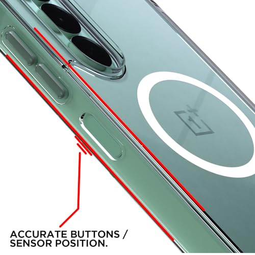 Image of Pikkme Back Cover for OnePlus Nord CE 6 Lite 5G Mag-Safe Shockproof PC + TPU | Protective Case Magnetic Support | Bumper Case (Transparent Mag-Safe)