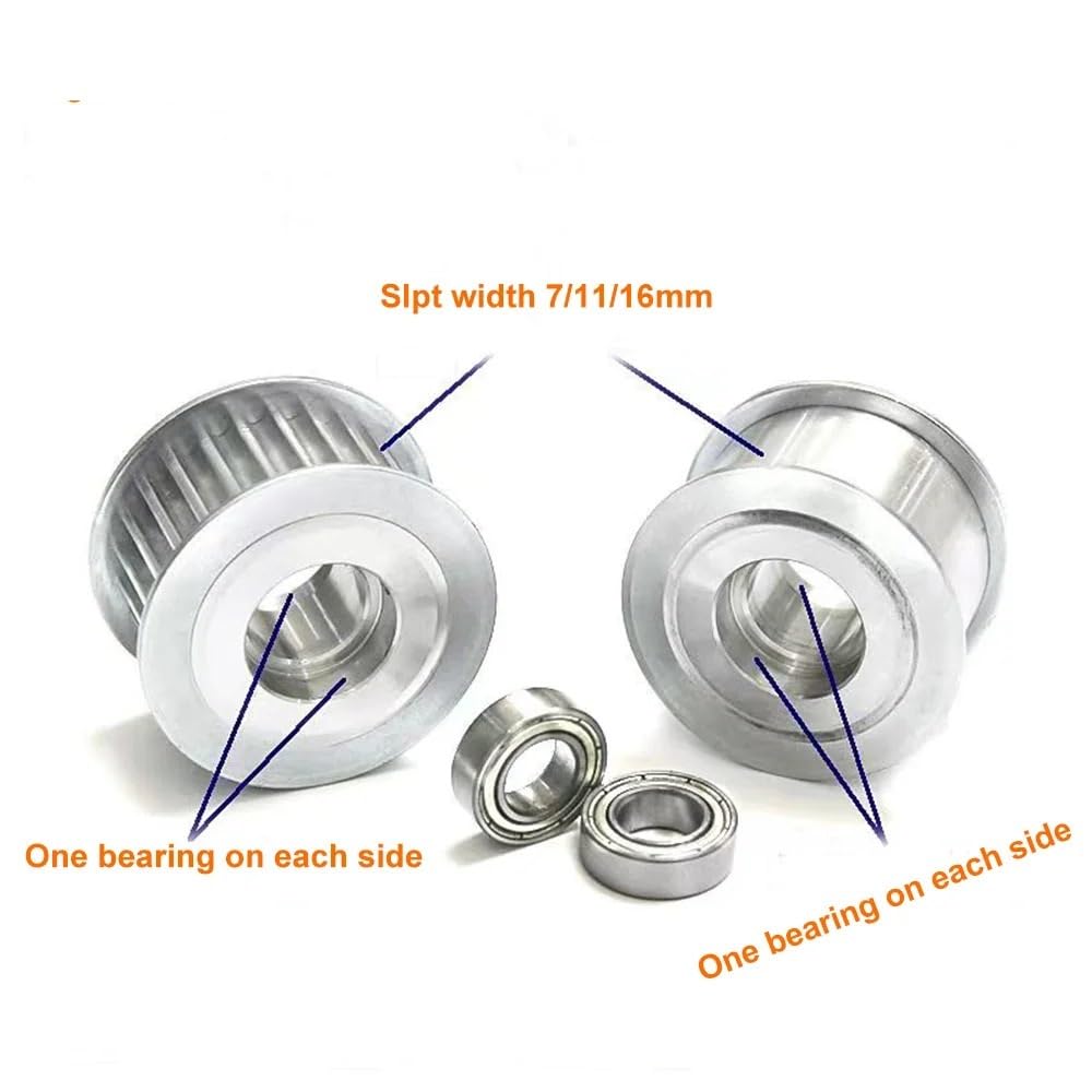 1 2 3 5 10 sztuk HTD 15 zębów napinacz koło pasowe luźne otwór 3/4/5mm-8/9mm pasuje szerokość paska 6mm prowadnica łożyska regulująca koło synchroniczne(9mm Smooth 16mm OD,3pc width 6mm)