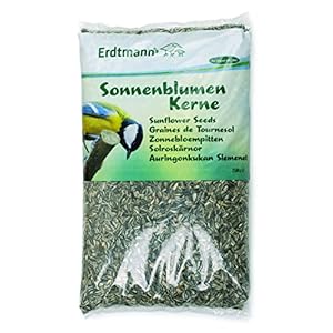 ERDTMANNS – Zonnebloempitten ongepeld voor vrijlevende vogels, 2,5 kg