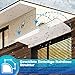 Gimisgu Vordach Haustürvordach 40x80cm Regenschutz Pultbogenvordach 3,5mm Transparent Pultvordach Überdachung Vordach für Haustür