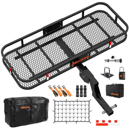 Mockins 6" Steel Folding Cargo Hitch Carrier 500 lbs