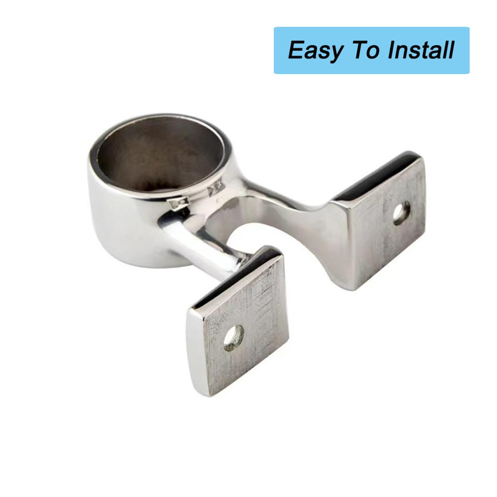 Lot de 2 fixations de main courante de bateau en acier inoxydable de 25 mm pour bateaux et yachts