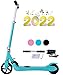 HappyBoard Trottinette Électrique Enfants,5 pouces,Puissante 120W,Vitesse Max 8KM/H,Distance 10KM,Batterie 36V2.2AH,Poids 5KG,Hauteur Réglable,Scooter Electrique Pliable,Meilleur Cadeaux Pas Cher,Bleu