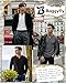 Baggyfly 3 Pack Men's Waffle Long Sleeve Shirts V Neck Thermal Pullover Tops Knit Tshirt Casual Basic Lightweight Undershirt(Black, Dark Gray, White,Large)