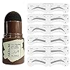 Eyebrow-Stamp-Shaping-Kit-One-Step-Brow-Stamp-Stencil-Kit-Waterproof-Eye-Brow-Stamp-Makeup-Tools-Eyebrow-Definer-with-6-Reusable-Eyebrow-Stencils-Light-Brown Eyebrow Stamp Shaping Kit, One Step Brow Stamp Stencil Kit Waterproof Eye Brow Stamp Makeup Tools Eyebrow Definer with 6 Reusable Eyebrow Stencils (Light Brown)