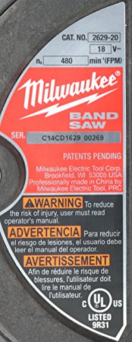 Cordless Band Saw, Bare Tool, 18.0 #TOP7