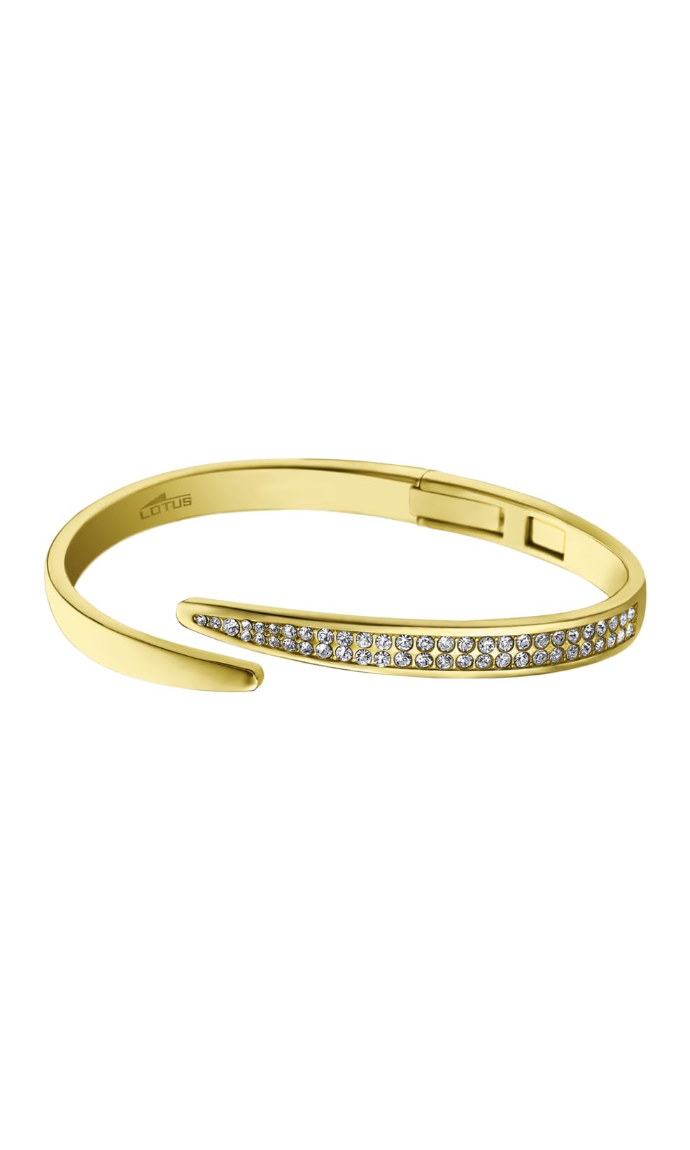 LOTUS STYLE Pulsera Acero Inoxidable Mujer LS1845-2/2 - Sofisticado Brazalete con Pulido y Acabado Refinado - Pulsera Dorada 6,2 cm - Regalo de Cumpleaños - Aniversario - Ocasiones Especiales