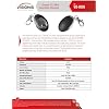 Visionis FPC-5018 One Door Access Control Outswinging Door 1200lbs Electromagnetic Lock Kit with Wireless Receiver and Remote Magnetic Lock System