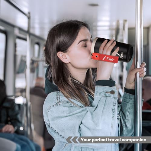 Image of FLAIR Brew Vacuum Insulated Coffee Mug 480ml-Black, Leakproof, BPA-Free, Tough & Durable, Double Walled, Coffee Mug, Travel Mug, Hot and Cold Beverages