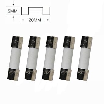 10Pcs 5x20mm F0.5AL250V 0.5A Fast Blow Fuse Fuse 0.5AL Fast Acting Fuse Ceramic Fuse