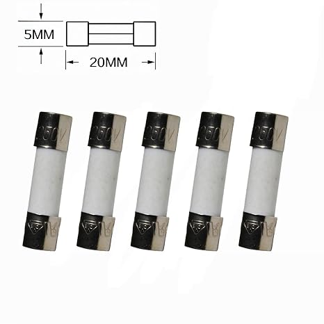 10Pcs 5x20mm F0.5AL250V 0.5A Fast Blow Fuse Fuse 0.5AL Fast Acting Fuse Ceramic Fuse