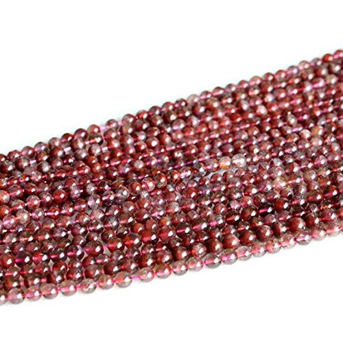 BEADS GEMSTONE 1 Strands Natural Purple Red Auralite Super 23 Crystal Small Round Loose Beads 5mm 15.5 Inch Long 05154 Code-HIGH-30225