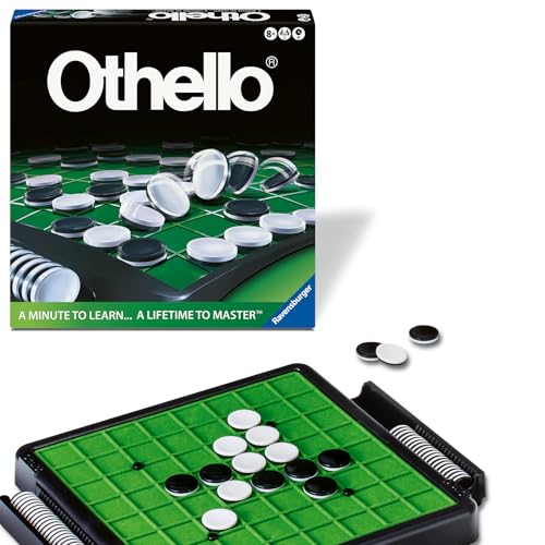 Ravensburger Othello - Classic Strategy Board Game for 2 Players - Easy to Learn, Hard to Master - Fast-Paced Family Fun - Ages 8+