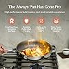 Our Place Titanium Always Pan Pro | 10.6" PFAS-Free Nonstick Frying Pan with Spatula | Chef-Grade Tri-Ply Stainless Steel & Aluminum Build | Induction & Oven-Safe up to 1000°F | Chrome #1