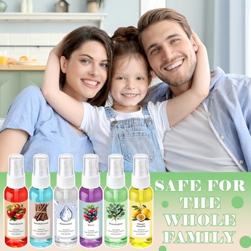 Image of 6 Pcs Hydrating Hand Sanitizers Spray Travel Size, 2 Fl oz | Scented Small Hand Sanitizers Spray, Portable, Moisturizing, Refreshing, for Employee Staff Teacher Nurse Appreciation Gifts