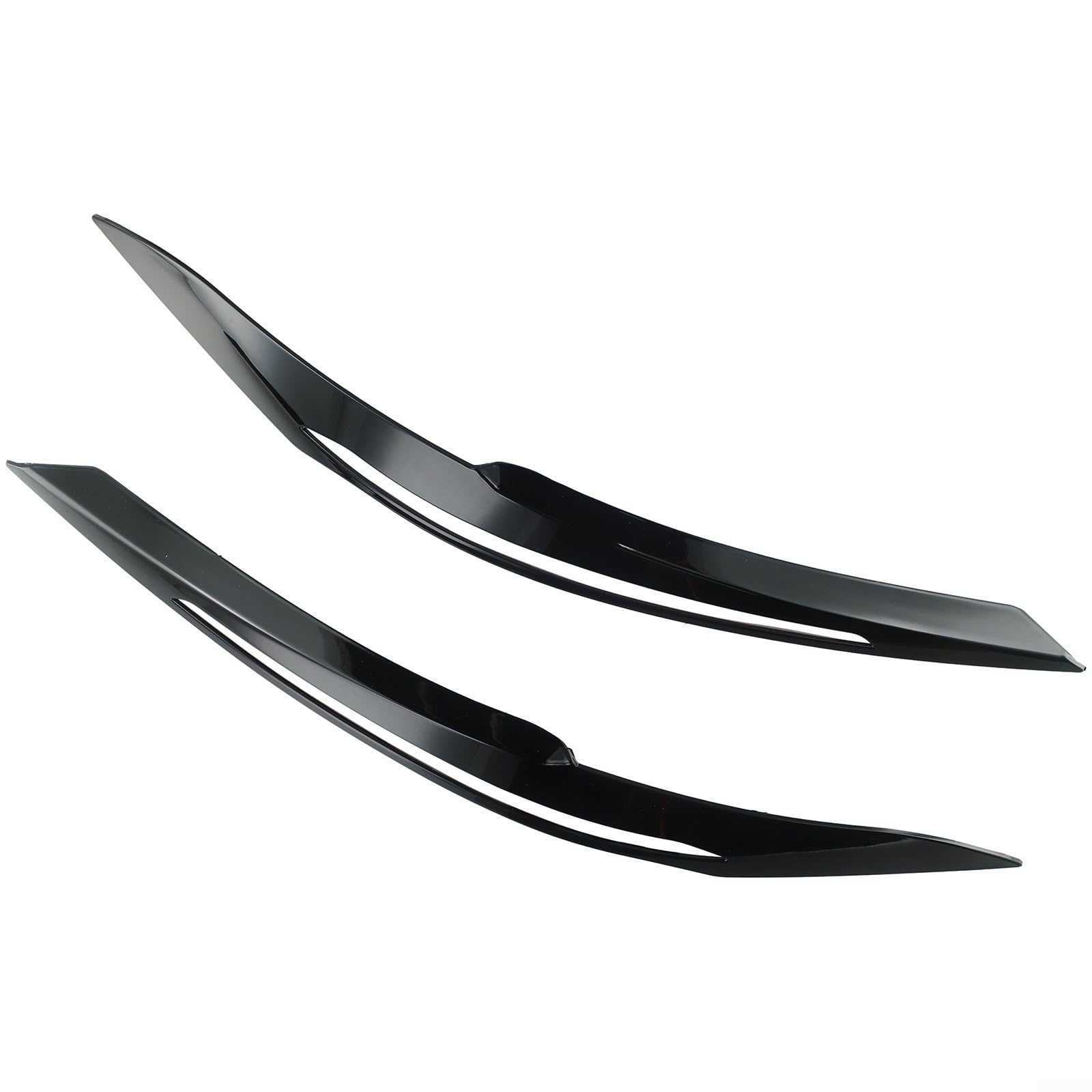 Sopracciglia per fari anteriori BMW Serie 1 F20/F21, finiture in ABS per modelli pre LCI 2011 2014 (nero)