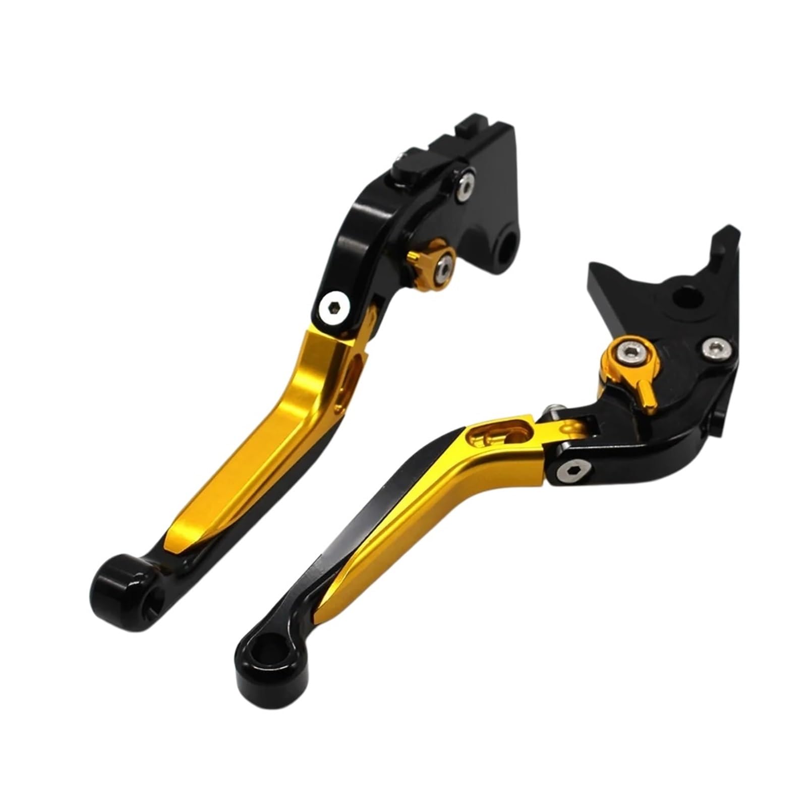 Wnftyske Yellow C Motorcycle Brake Clutch Lever Pivot Levers Moto Foldable Extendable Brake Clutch Levers For Duc&Ati St4s 620 For Monster Mts For 800/400/695/696/796, Hypermotard 796