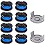 TURMIN Ryobi Ersatz Spule Fadenspule Trimmer 10 Stücke, Ersatzspule Trimmerfadenspule Autofeed Spule Trimmerdraht Set, Kompat