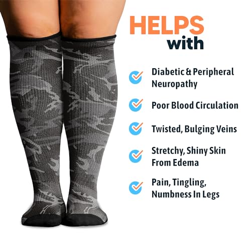 Image of Viasox Compression Socks for Women and Men, Knee High Socks 12-15 mmhg Circulation Support for Flight, Travel, Daily