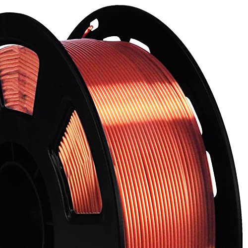 Image of Silk Shiny Metallic Copper PLA Filament, 1kg 2.2lbs 1.75mm 3D Printing Material, Widely Support for FDM 3D Printer, Easy to 3D Print by BBLIFE