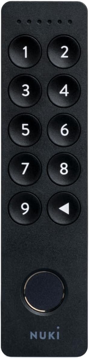 Keypad 2 Door with Code or Fingerprint Quick and Comfortable Opening Perfect Accessory for NUKI Smart Lock Bluetooth