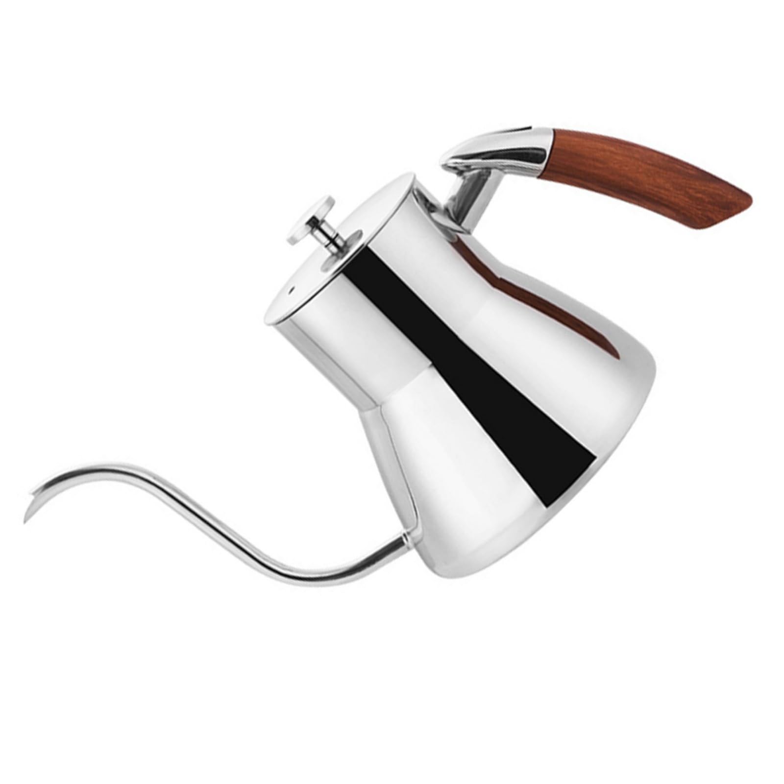 Qisuw Premium Stainless Steel Coffee Pouring Over Kettle with Long Spout for Brewing and Home Use Handheld Stainless Steel Travel Coffee Maker