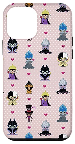 Coque iPhone 12 mini Disney Villains Kawaii rose motif Chibi