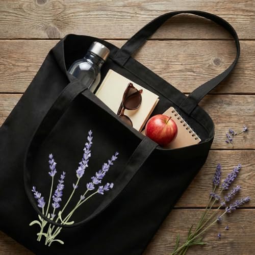 Image of STRUTT Foldable Canvas Tote Bag for Women, Tote Bag for College Girls,100% Organic Cotton Reusable Shopping Bag for Grocery, Eco-Friendly Multi-Purpose Bag for Travel & Daily Use- Purple Lilac