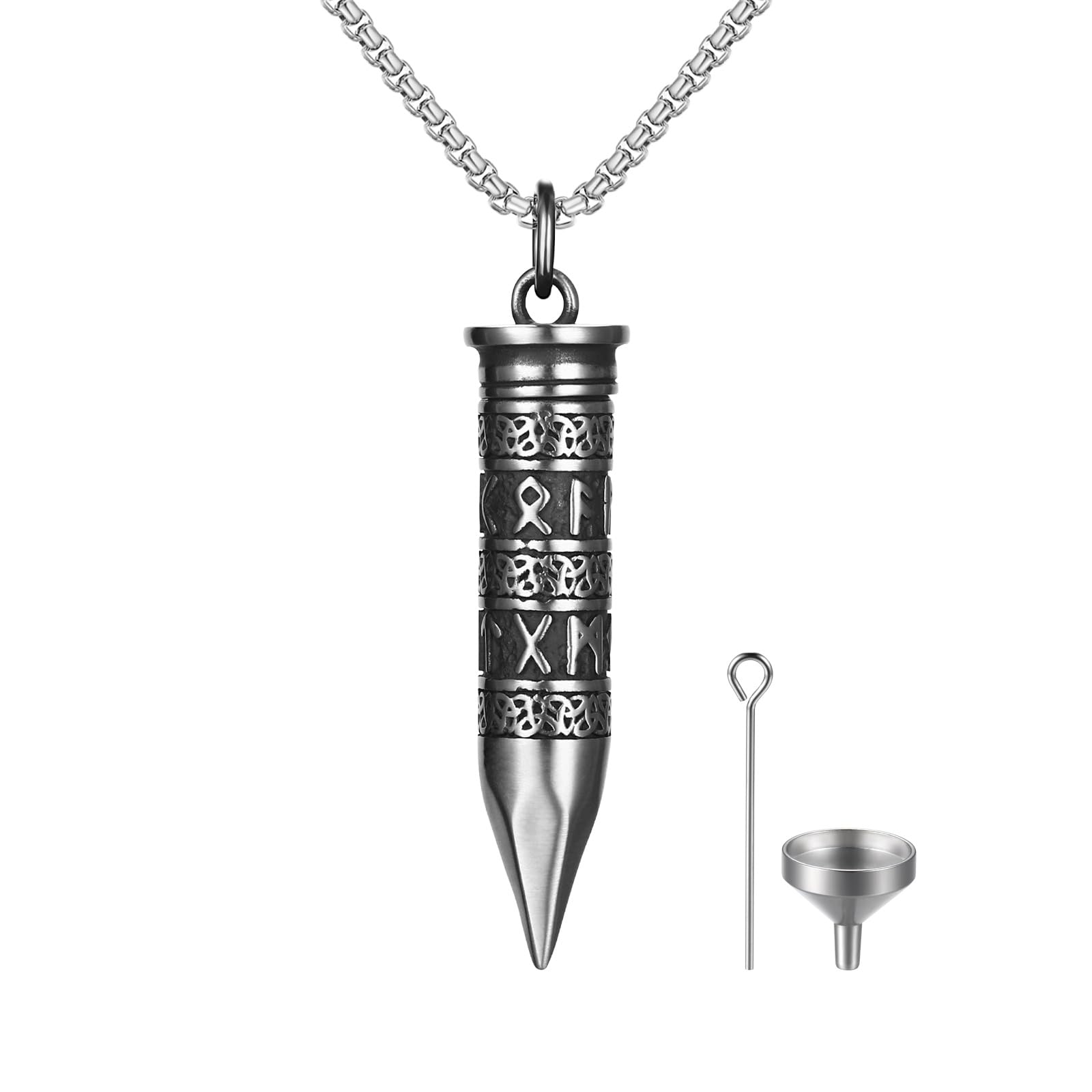 オメルタ　ＪＪ・漢（おとこ）の弾丸ネックレス Amazon | [JEWELRYWE] 弾丸ネックレス メンズ 遺灰ネックレス