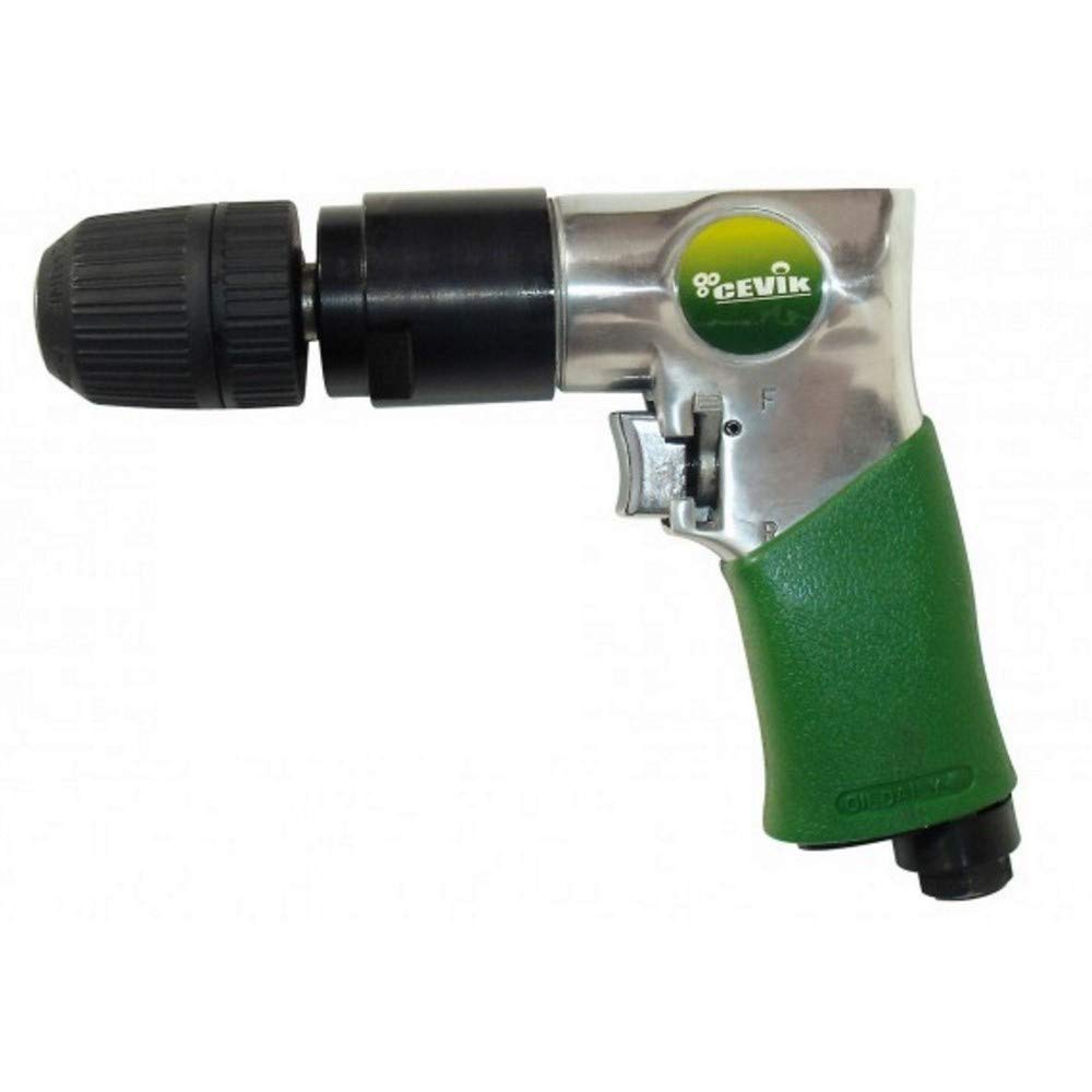 Cevik NE-KN10 - Taladro neumático. 1800 rpm. 106 lt../min. Presión de trabajo 6 bar. Porta brocas automático reversible 10 mm.