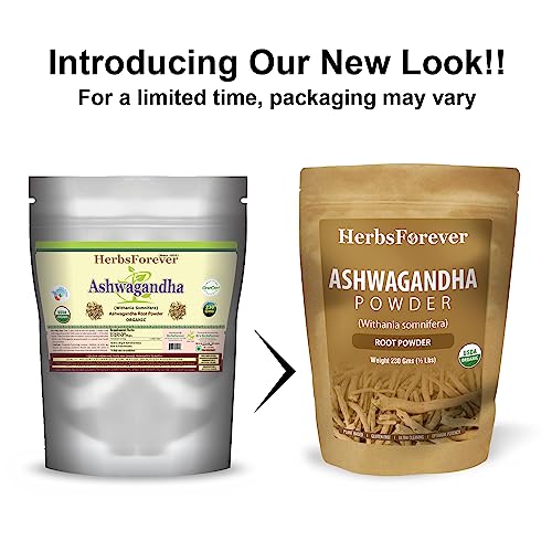 Herbsforever Ashwagandha Powder – Indian Ginseng – Winter Cherry – Hepls In Stress Relief And Muscle Health – Non Gmo, Organic, Vegan – 230 Gms #TOP2
