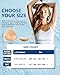 KSang Waterproof Bathing Suit Cups Inserts - 4 Pairs Swimsuit Pads Heart Push up Insert for Women, Sewn-Edge Bikini Padding Insert Black Beige for B/C