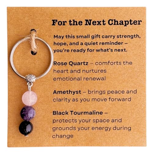 HNSBXQ Divorce Breakup Gifts for Women,New Beginnings Next Chapter Keychain