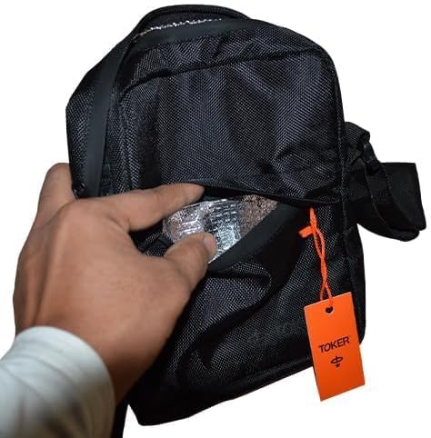 Toker Smell Proof Sleek Cross Body Bag | Trendy Small Black Bag with Odor-Resistant | for Storage Waterproof and Durable For Travel Use4