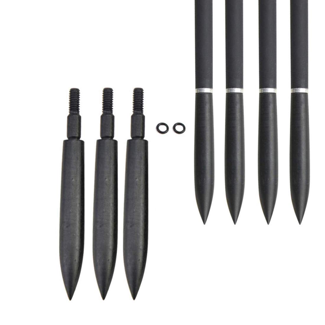 12PCS Arrow Points Tips 75 90 100 125 150 200 250 300 350 Grain Broadheads Arrow Head insert Hunting Archery Accessories Bows