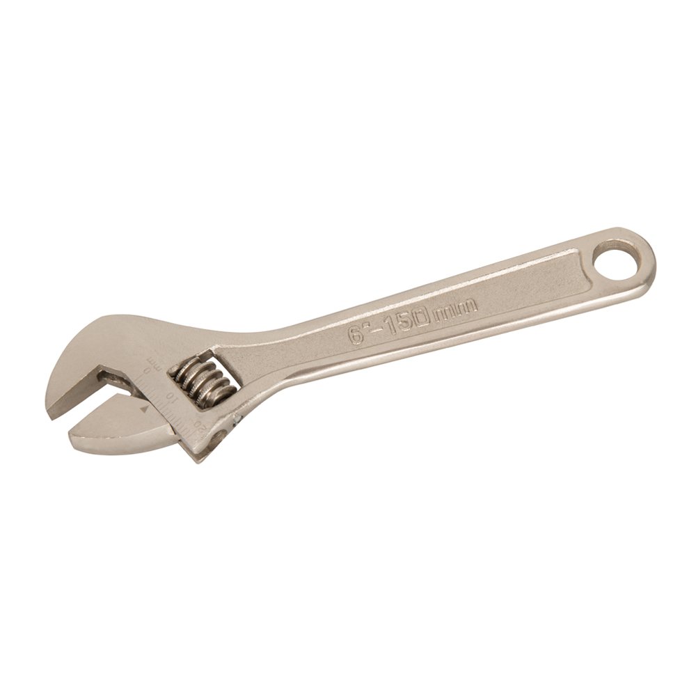 Silverline Chrome Wr11 Expert Adjustable Wrench Length 150 Mm - Jaw 17 Mm