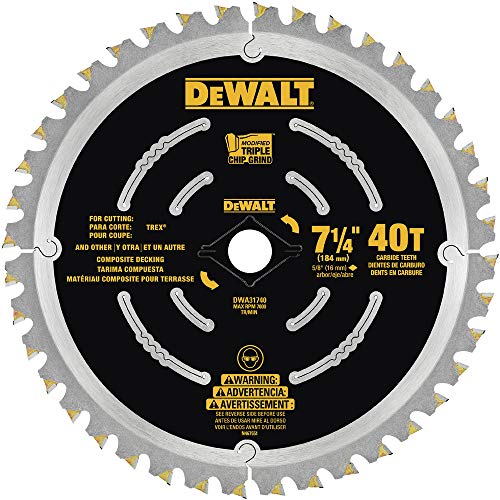 DEWALT 7-1/4-Inches Composite Decking Blade