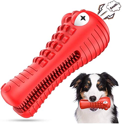 NOUGAT Squeaky Dog Chew Toys- Heavy Chewers Dog Toys- Indestructible Tough Dog Toys for Aggressive Chewers Large Breed, Dog Teeth Cleaning Toys for Medium Large Dogs