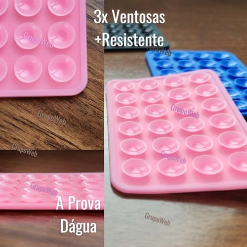 Suporte Adesivo Para Capinha Celular Com Ventosa Reforçado de Sucção Silicone Para iPhone E Android